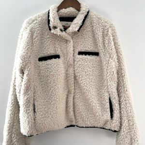 Cream Sherpa jacket